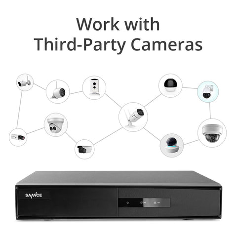 1080P 4 Channel Hybrid 5-in-1 CCTV Digital Video Recorder with 1TB HDD, Smart Motion Detection, Instant Alerts