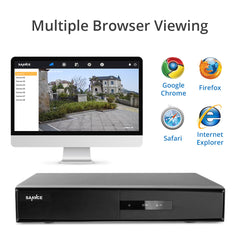 Zertifiziert überholt 4CH 1080P Hybrid 5-in-1 CCTV DVR mit 1TB Festplatte, Digital Video Recorder für TVI/AHD/CVI/CVBS/IP Kamera, Intelligente Bewegungserkennung, Sofortige Benachrichtigungen