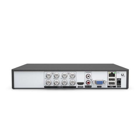 5MP 8 Channel Security Cameras System - Hybrid 5-in-1 CCTV DVR, Motion Detection, IP66 Weatherproof, Audio Recording