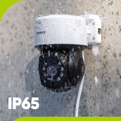 5MP 8CH PT Überwachungskamera System, 2 Stück 2MP Bullet Kamera Schwarz & PT Kamera & Hybrid 5-in-1 DVR, 100ft Nachtsicht, Bewegungserkennung, IP66 Wasserdicht