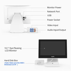 Zertifiziert aufgearbeitet Räumungsverkauf -- 5MP 4 Kanal Hybrid 5-in-1 CCTV DVR mit LCD Farbigem Bildschirm, Multi-Kamerastypen Kompatibel, Bewegungsalarm, Fernzugriff
