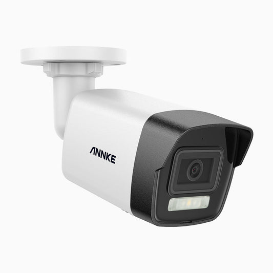 ANNKE C1200 - 4K 12MP PoE Überwachungskamera aussen, Farbe & IR Nachtsicht, Erkennung von Menschen & Fahrzeugen, H.265+, Eingebautes Mikrofon, Max. 512 GB lokaler Speicher, IP67