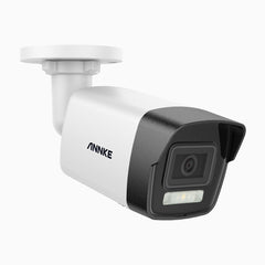 ANNKE C1200 - 4K 12MP PoE Überwachungskamera aussen, Farbe & IR Nachtsicht, Erkennung von Menschen & Fahrzeugen, H.265+, Eingebautes Mikrofon, Max. 512 GB lokaler Speicher, IP67
