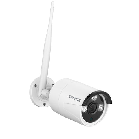 2 Stück Funk Überwachungskamera für Außen und Innen, 5MP Super HD(2880x1620), 100ft Farb-Nachtsicht, Bewegungserkennung, Kompatibel mit Alexa, für Sannce N48WHE NVR
