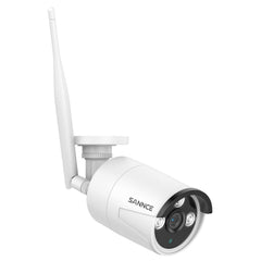 5MP 10CH Funk Bullet Überwachungskamera Set, 100ft Farb-Nachtsicht, 2-Wege-Audio, Kabellose Repeater-Funktion, KI-Bewegungserkennung, IP66 Wasserdicht (4x5MP IP Kamera und 8MP 10CH NVR)