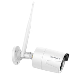 2 Stück Funk Überwachungskamera für Außen und Innen, 5MP Super HD(2880x1620), 100ft Farb-Nachtsicht, Bewegungserkennung, Kompatibel mit Alexa, für Sannce N48WHE/N44WEF/N98WHG/N98WHE NVR