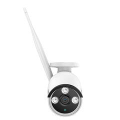 5MP 10CH Funk Bullet Überwachungskamera Set, 100ft Farb-Nachtsicht, 2-Wege-Audio, Kabellose Repeater-Funktion, KI-Bewegungserkennung, IP66 Wasserdicht (4x5MP IP Kamera und 8MP 10CH NVR)