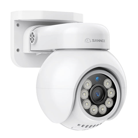 4K POE Überwachungskamera, 8MP Ultra-HD (3840×2160), 350°/90° PTZ Schwenkbar, Intelligente Personen-/Fahrzeugerkennung, 2-Wege-Audio, 256GB Großer lokaler Speicher, IP66 Wasserdicht