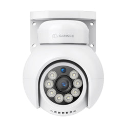 4K 8-Kanal PTZ POE Überwachungskamera Set, Nachtsicht in Farbe, Intelligente Personen-/Fahrzeugerkennung, 2-Wege-Audio, Onvif Unterstützt, IP66 Wasserdicht (2x8MP PTZ POE Kamera und 8MP 8CH NVR)