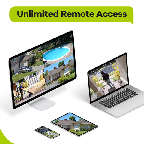 5MP 8 Kanal POE Überwachungskamera Set,  Plug und Play, Personenerkennung, Audioaufnahme, E-Mail/Push Benachrichtigung, IP66 Wasserdicht (6x5MP POE Kamera und 8MP 8CH NVR)