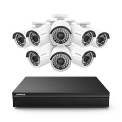 4K 8-Kanal POE Überwachungskamera Set, Intelligente Personen-/Fahrzeugerkennung, Sofortige Alarmierung, 2-Wege-Audio, Fernzugriff, Onvif Unterstützt, IP66 Wasserdicht (8x8MP POE Kamera und 8MP 8CH NVR)