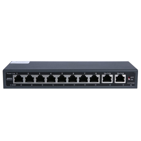 4K 32 Channel PoE NVR Recorder with 16 PoE Ports, Up to 12MP Video Resolution,  H.265+, 4 Hard Drive Bays, Smart Video Content Analysis Search, Temperature Detection