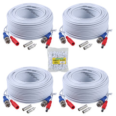 BNC Kabel TVI/AHD/CVBS/CVI Videokabel CCTV DVR 4 x 30M DC Power für Überwachungssystem
